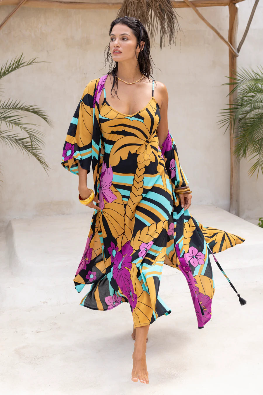 Summer Breeze Maxi - Peacock Royale