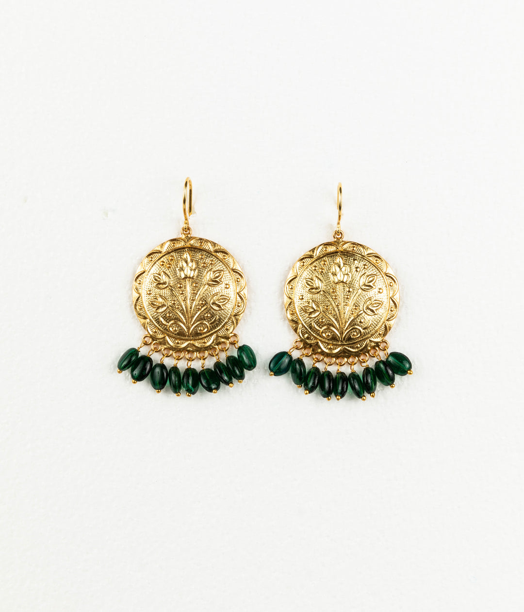 Sethi Earrings - Green Onyx