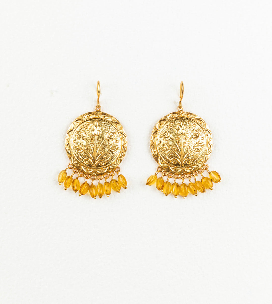Sethi Earrings - Yellow Quartz