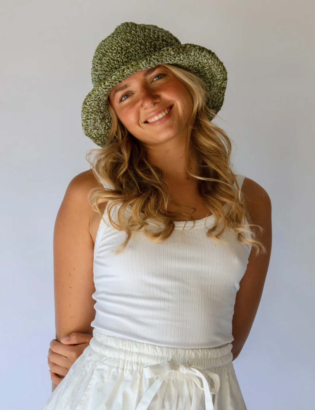 Peggie Bucket Hat // Aloe