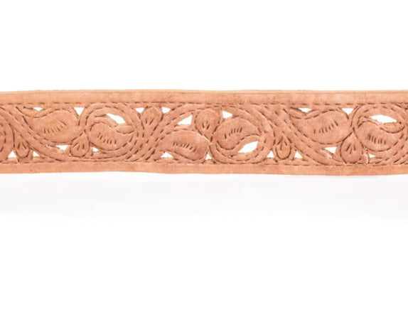 Sharif Hand Tooled Belt Narrow