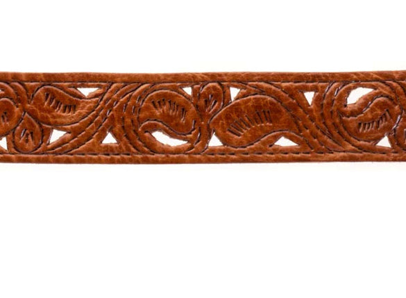 Sharif Hand Tooled Belt Narrow