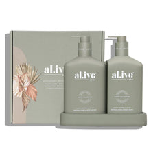 Load image into Gallery viewer, Wash &amp; Lotion Duo + Tray - Green Pepper &amp; Lotus