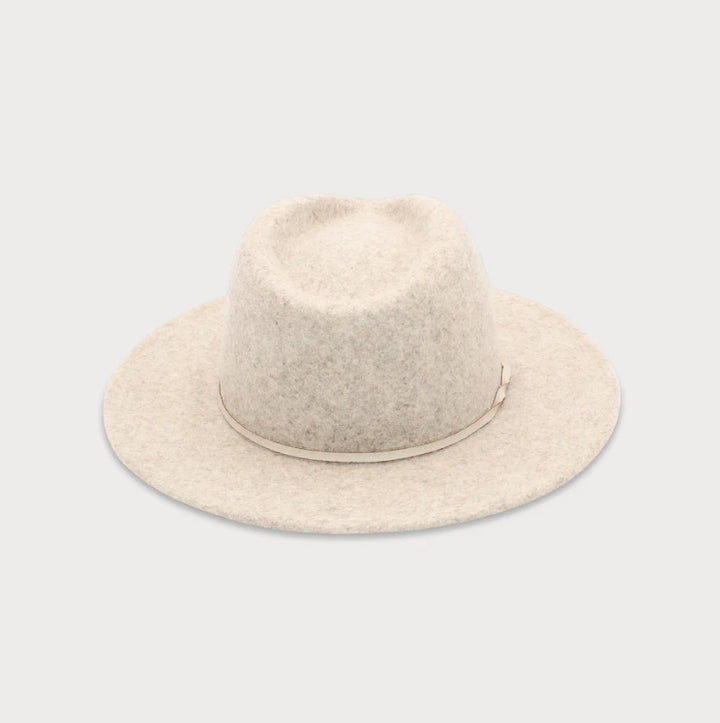 Kleio Wool Fedora in Pebble Grey