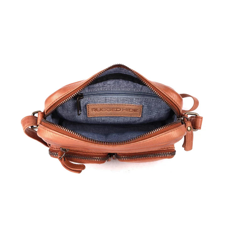 Burnie Cross Body Bag - Cognac