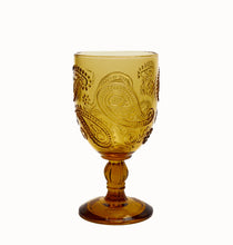 Load image into Gallery viewer, Goblet Glass Set of 2 - Amber