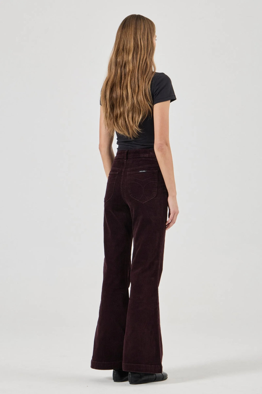 Eastcoast Flare Jean ~ Dark Cherry Cord