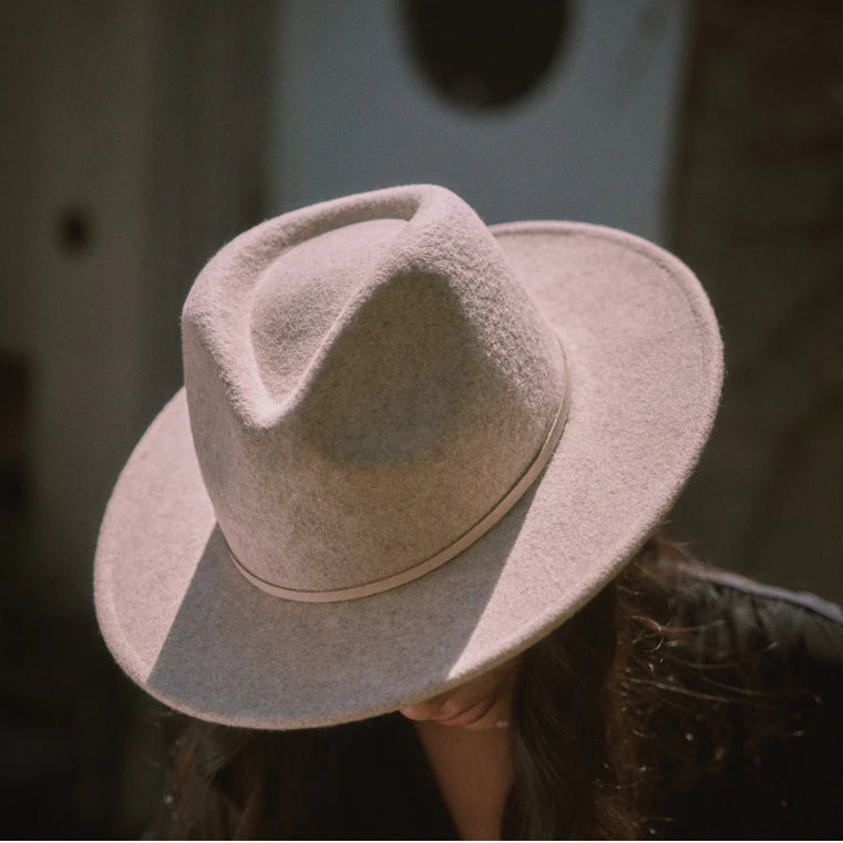 Kleio Wool Fedora in Pebble Grey