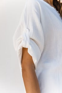 Slouchy Oversized Top - white