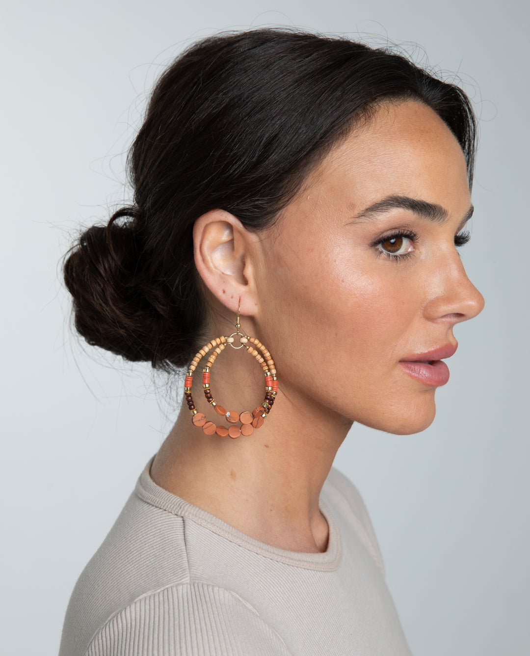 Rosetta Earrings - Rust