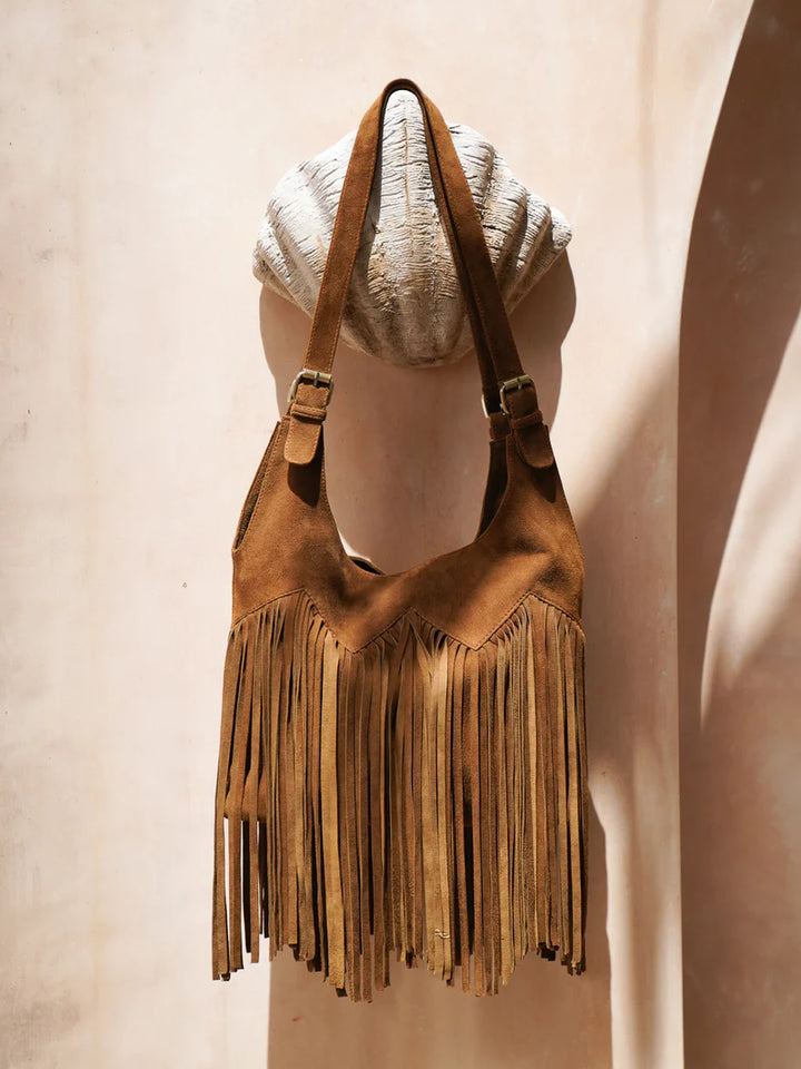 Nomada Fringe Purse Cacao
