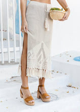 Load image into Gallery viewer, Sheba Deluxe Crochet Skirt Lined ~ Beige
