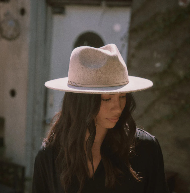 Kleio Wool Fedora in Pebble Grey