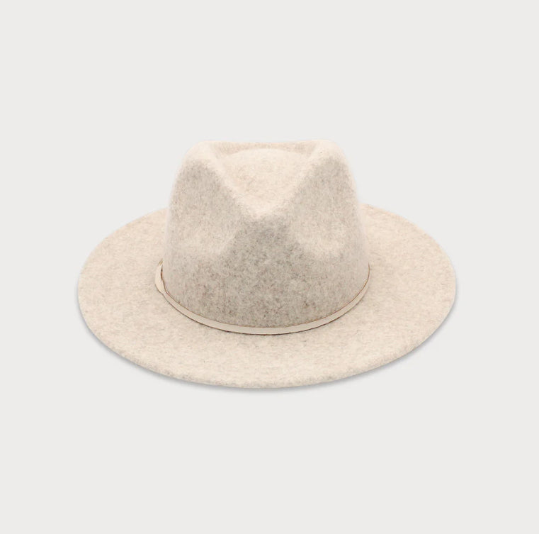 Kleio Wool Fedora in Pebble Grey