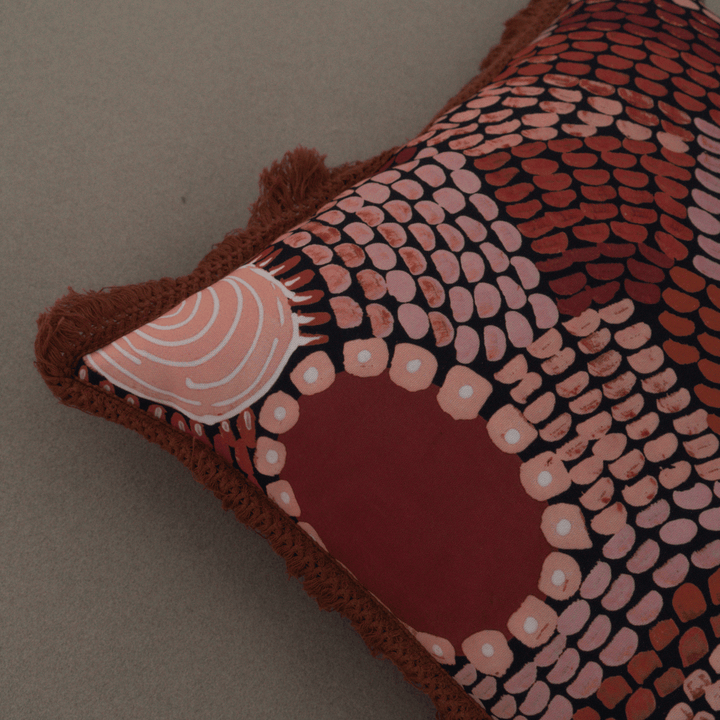 Miimi & Jiinda Collab Fringed Cushion ~ Large