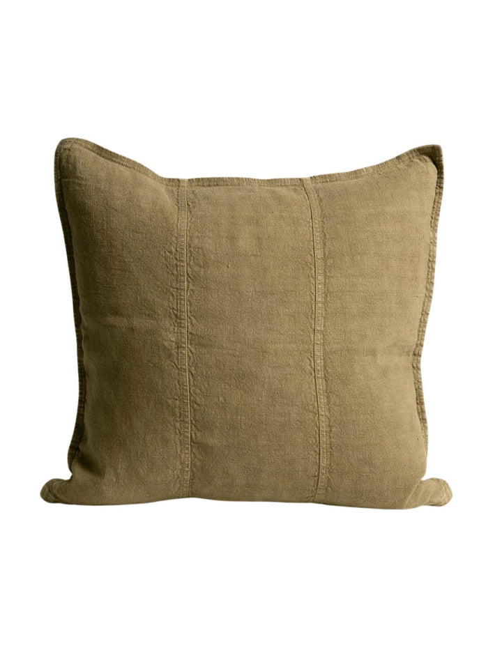 Luca Linen Cushion - Olive