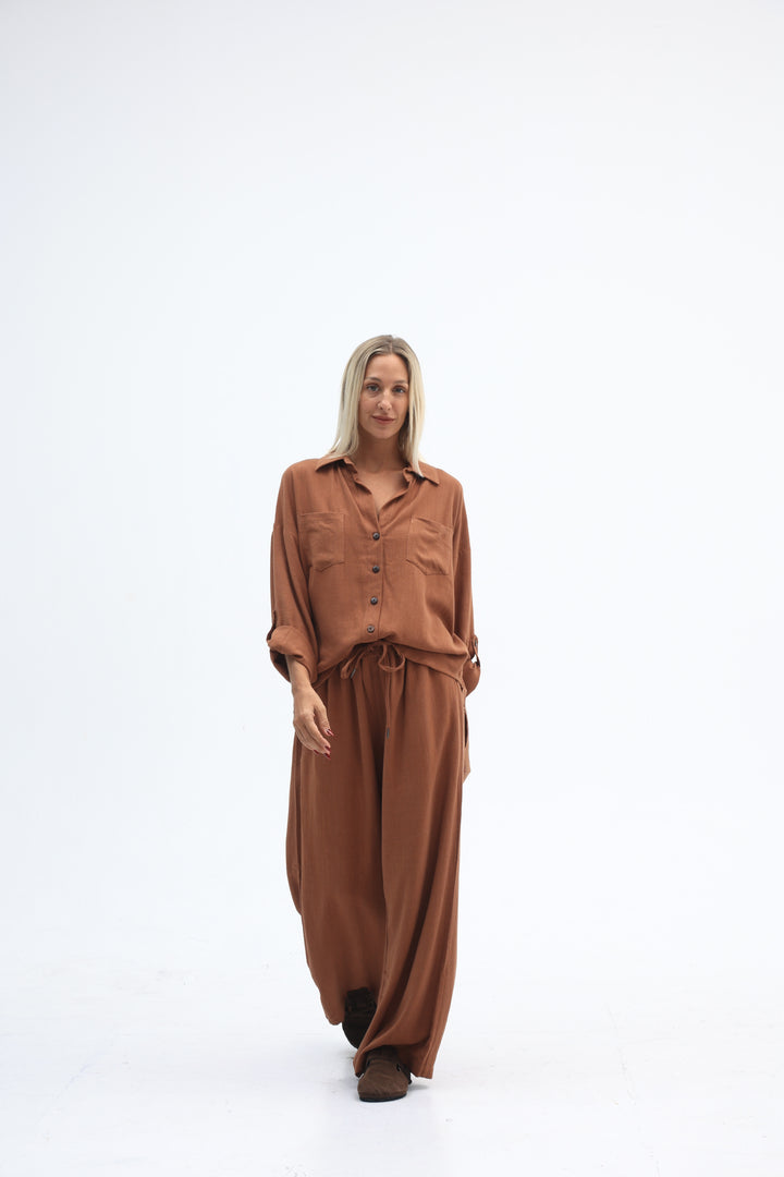 Sloane Long Sleeve Shirt Clay