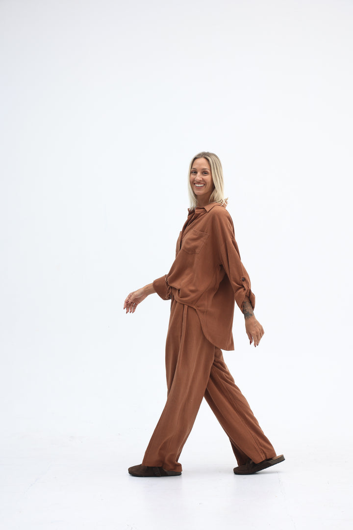 Sloane Long Sleeve Shirt Clay