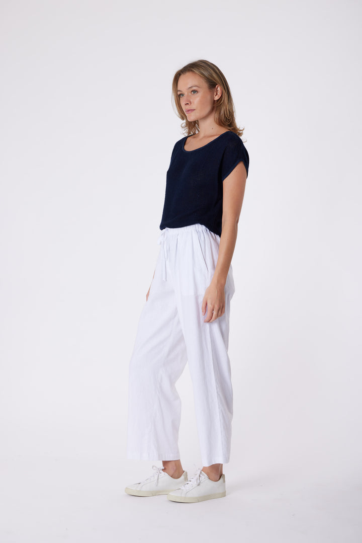Isla Linen Pants - White