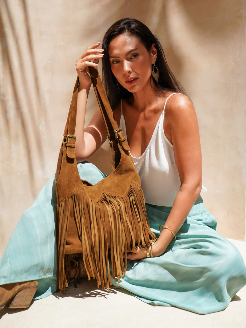 Nomada Fringe Purse Cacao