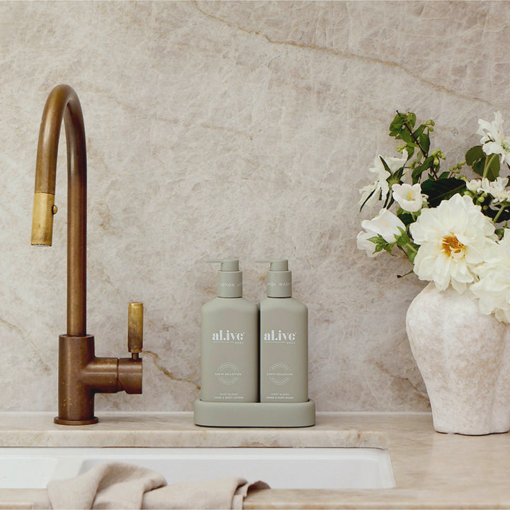 Compact Bathroom Duo Wash & Lotion | Ivory Bloom