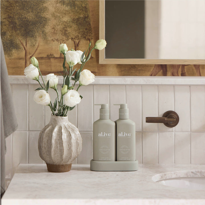 Compact Bathroom Duo Wash & Lotion | Ivory Bloom