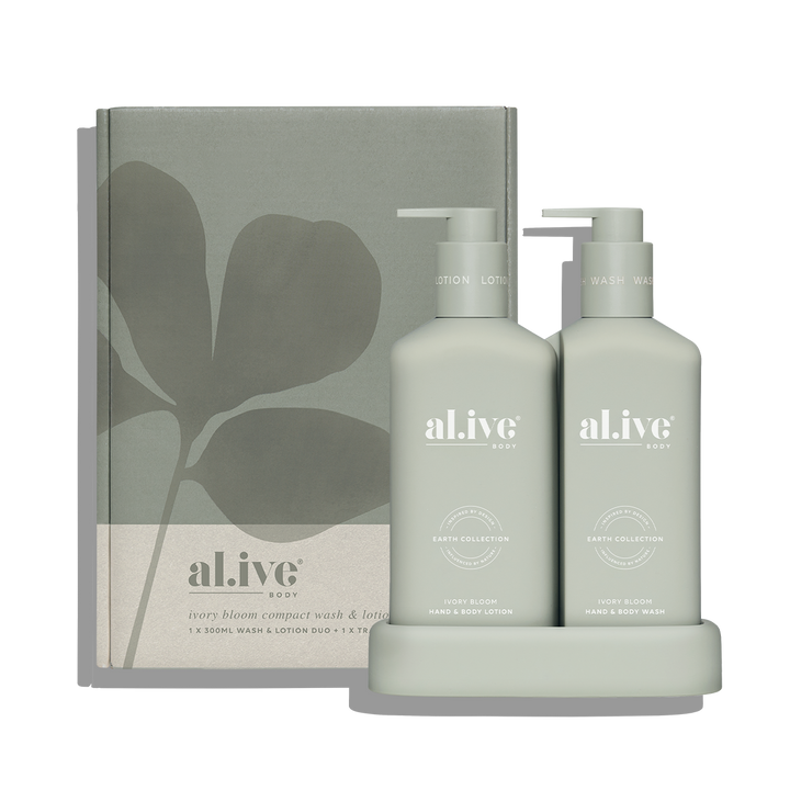 Compact Bathroom Duo Wash & Lotion | Ivory Bloom