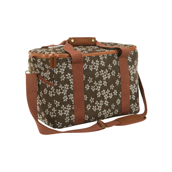 Daisy Denim Large Cooler Bag - Cinnamon