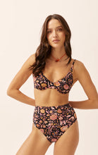 Load image into Gallery viewer, Sabba Longline Underwire Top Sunset Black