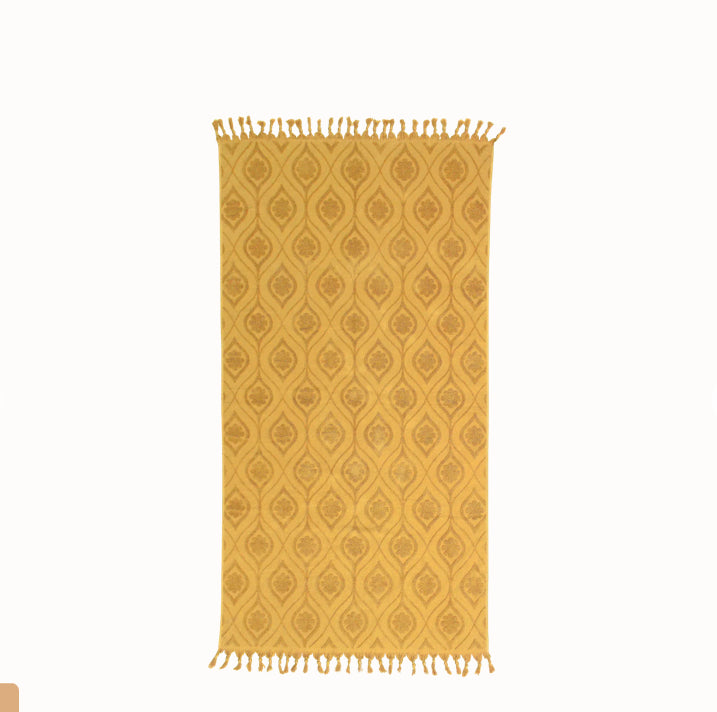 Daisy Beach Towel Golden