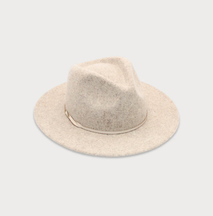 Kleio Wool Fedora in Pebble Grey