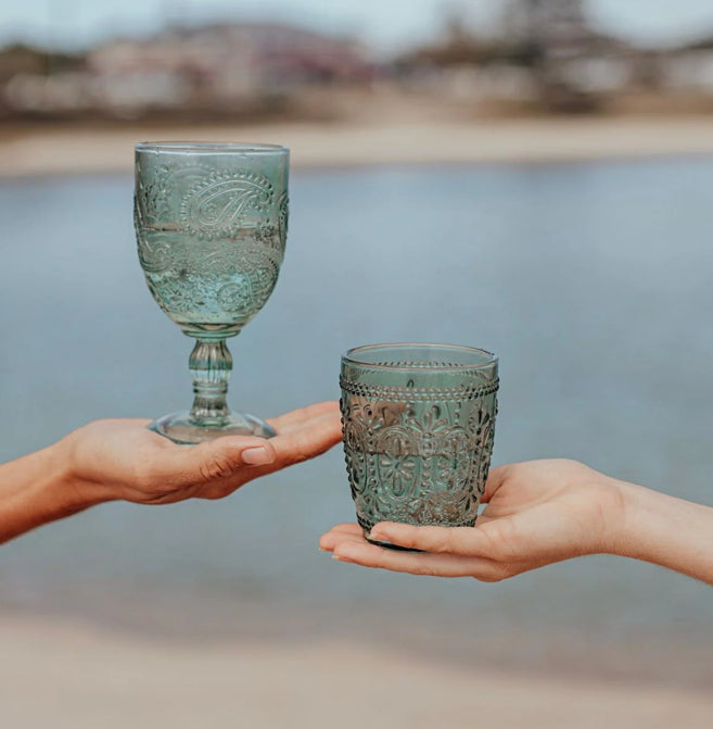 Goblet Glass Set of 2 - Peppermint