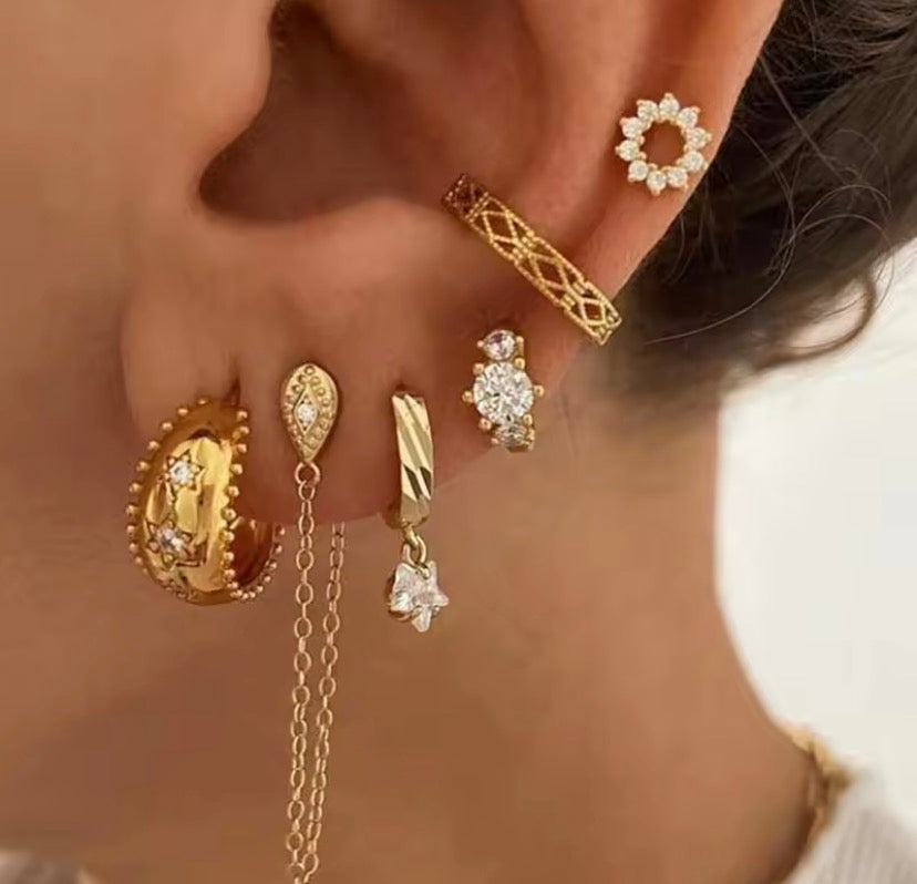 Celestial Hoop Earrings