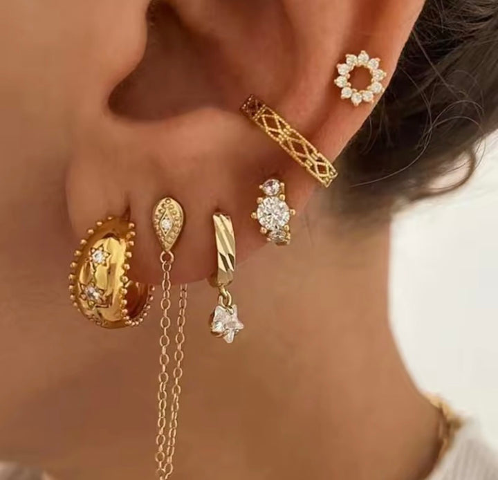 Celestial Hoop Earrings