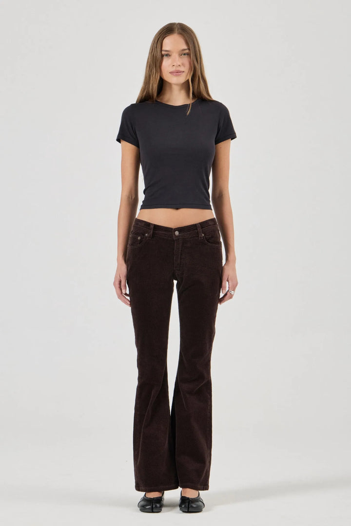 Downtown Flare Jean ~ Espresso Cord