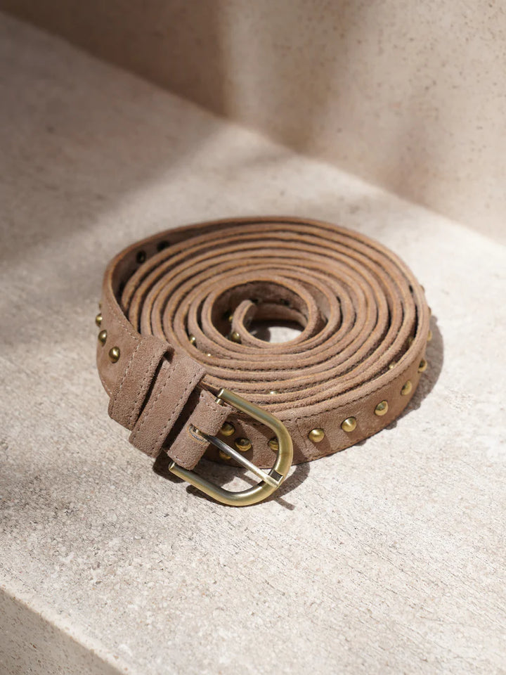 Studded Wrap Belt | Taupe
