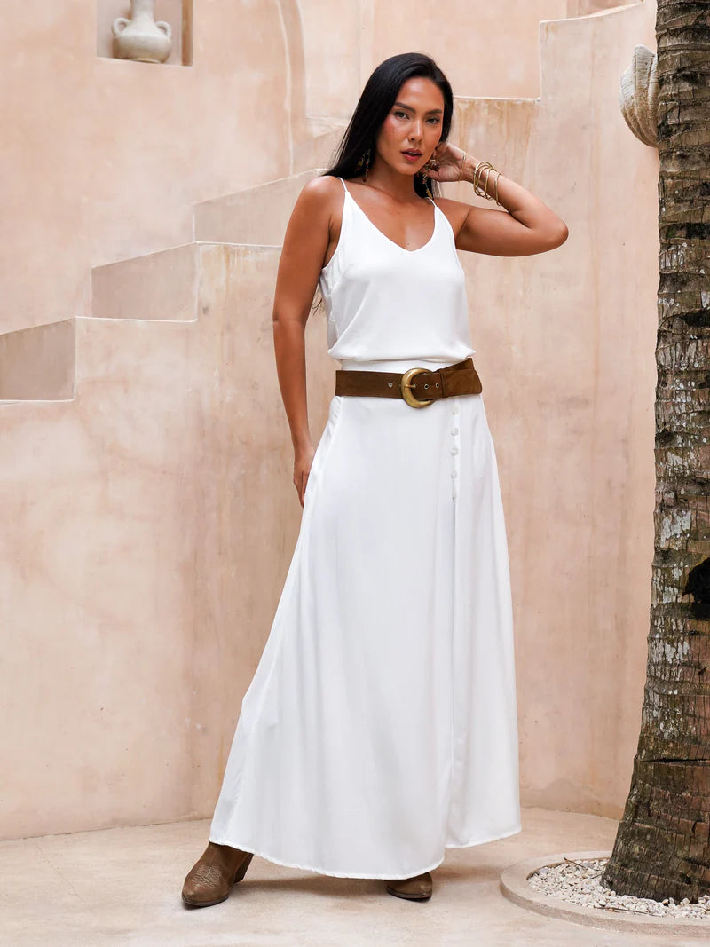 The Classic Suede Belt | Cacao