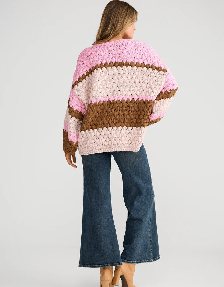 Airlie Knit | Pink Multi Stripe