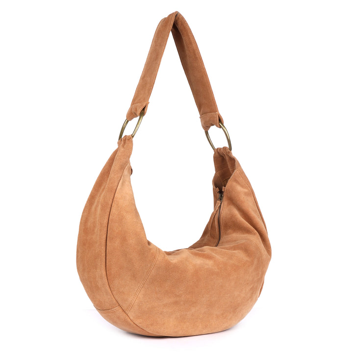 Cynthia Suede Bag | Tan