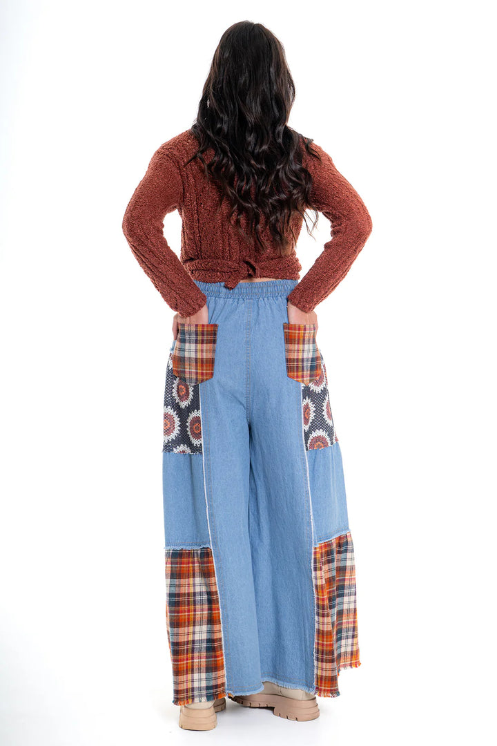 Flare Patchwork Jeans
