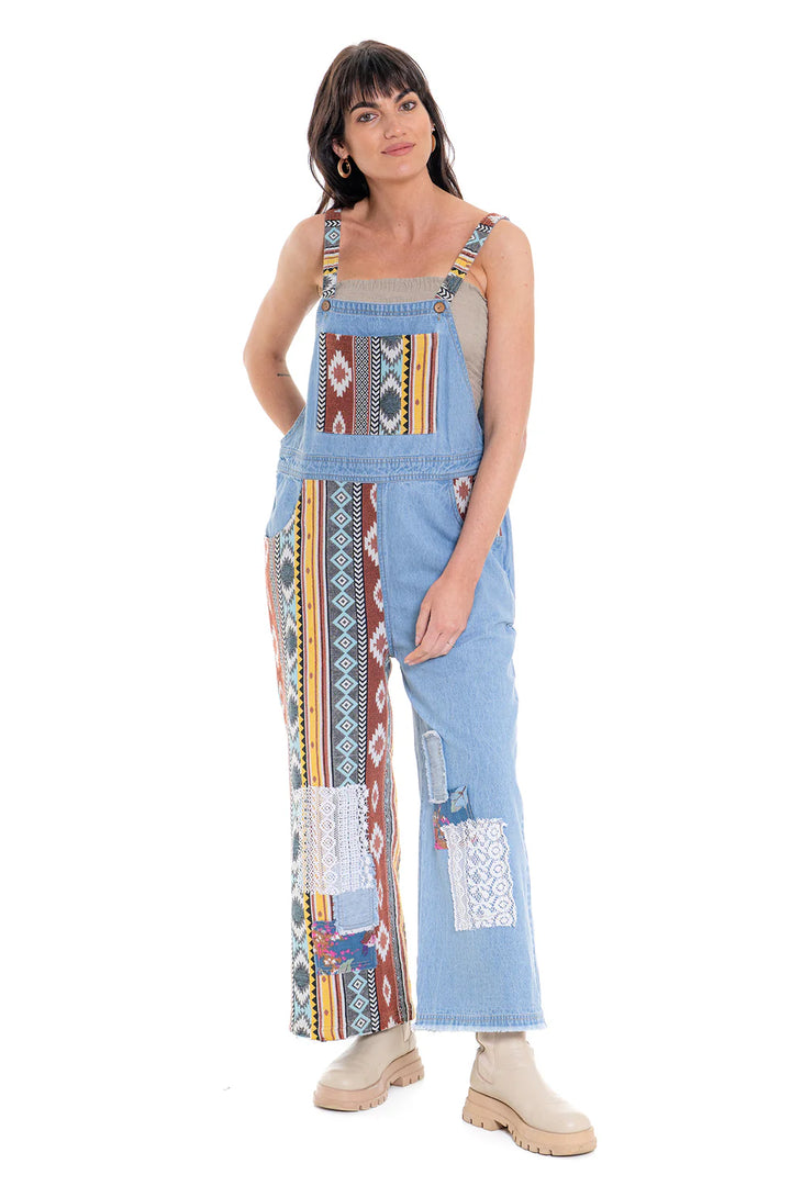 Aztec Patchwork Overalls