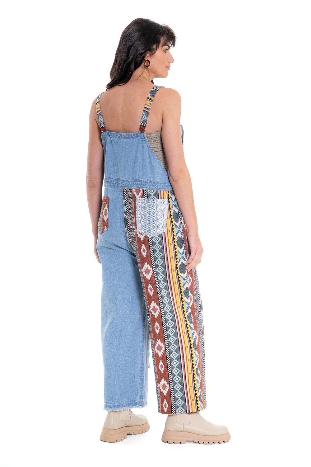 Aztec Patchwork Overalls