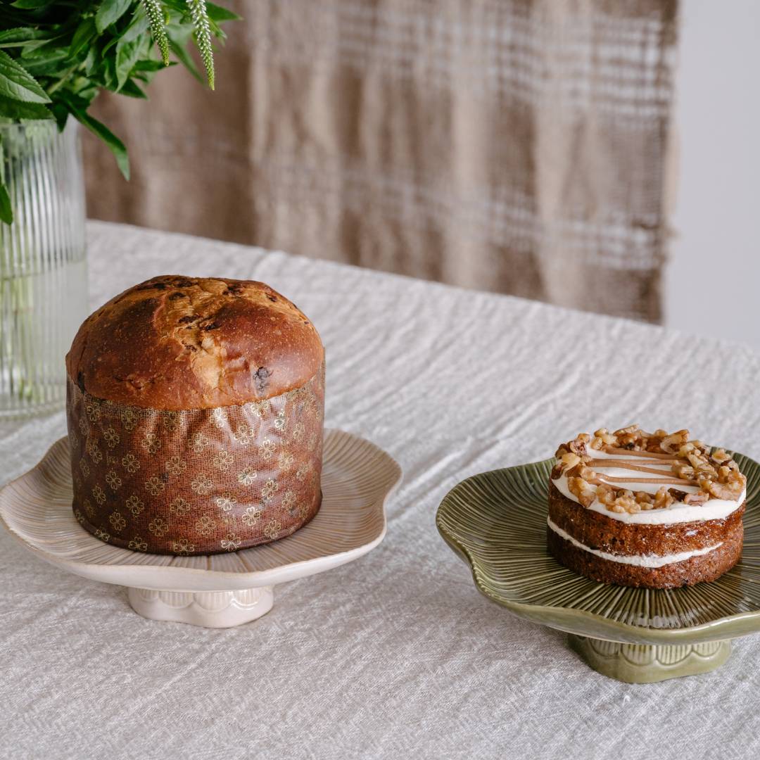 The Highlines Botanica Cake Stand - Moss