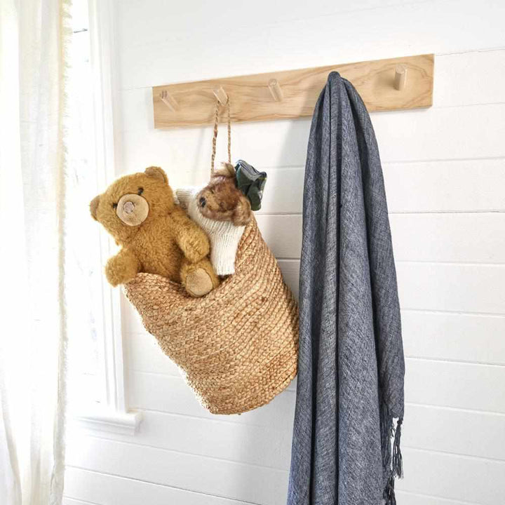 Artisan Handwoven Hanging Sacks - Natural Jute