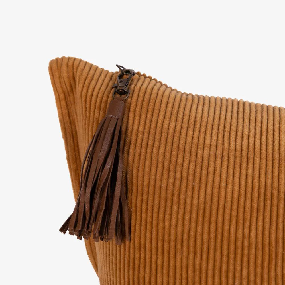 Hudson Corduroy Cushion - Mustard