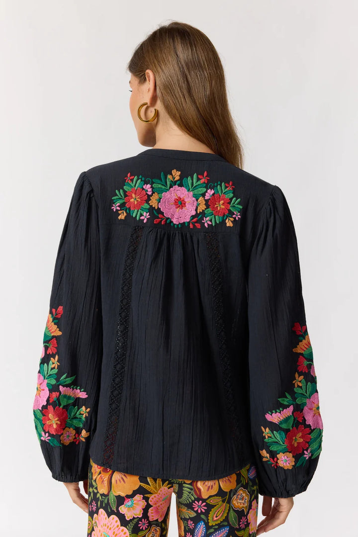 Clover Blouse in Noche - PRE ORDER