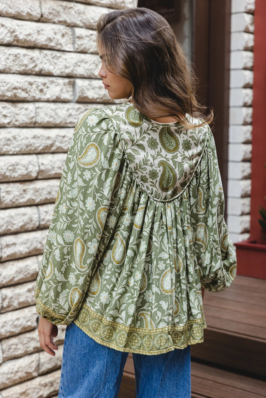 Maya Blouse - Moss