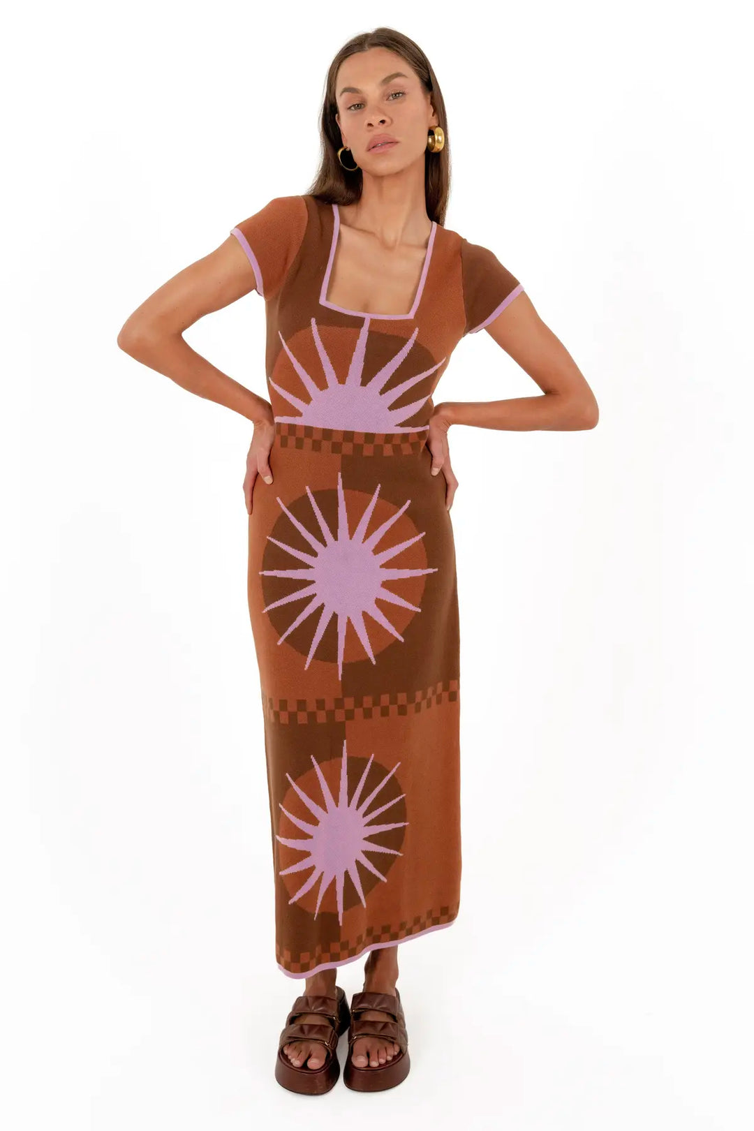 Charlie Midi Dress - Cocoa