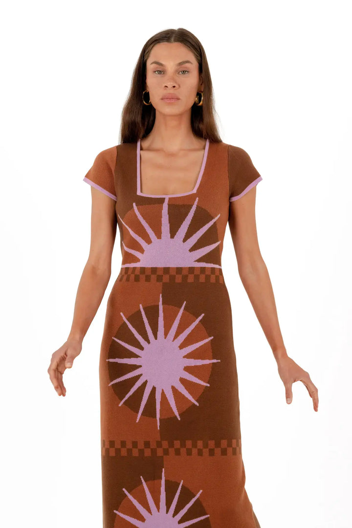 Charlie Midi Dress - Cocoa