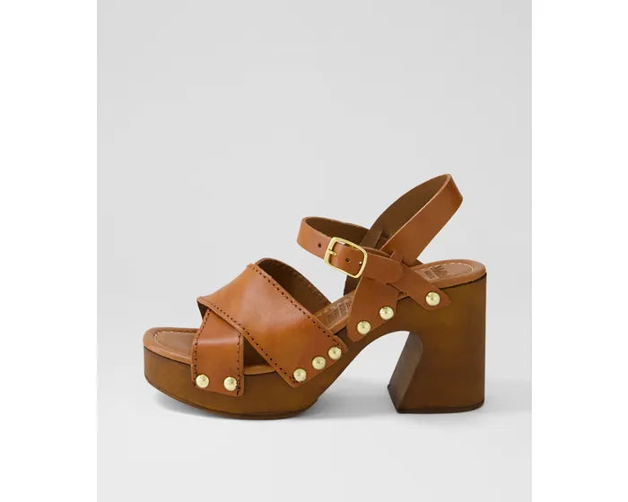 Fileya Tan Leather Sandals